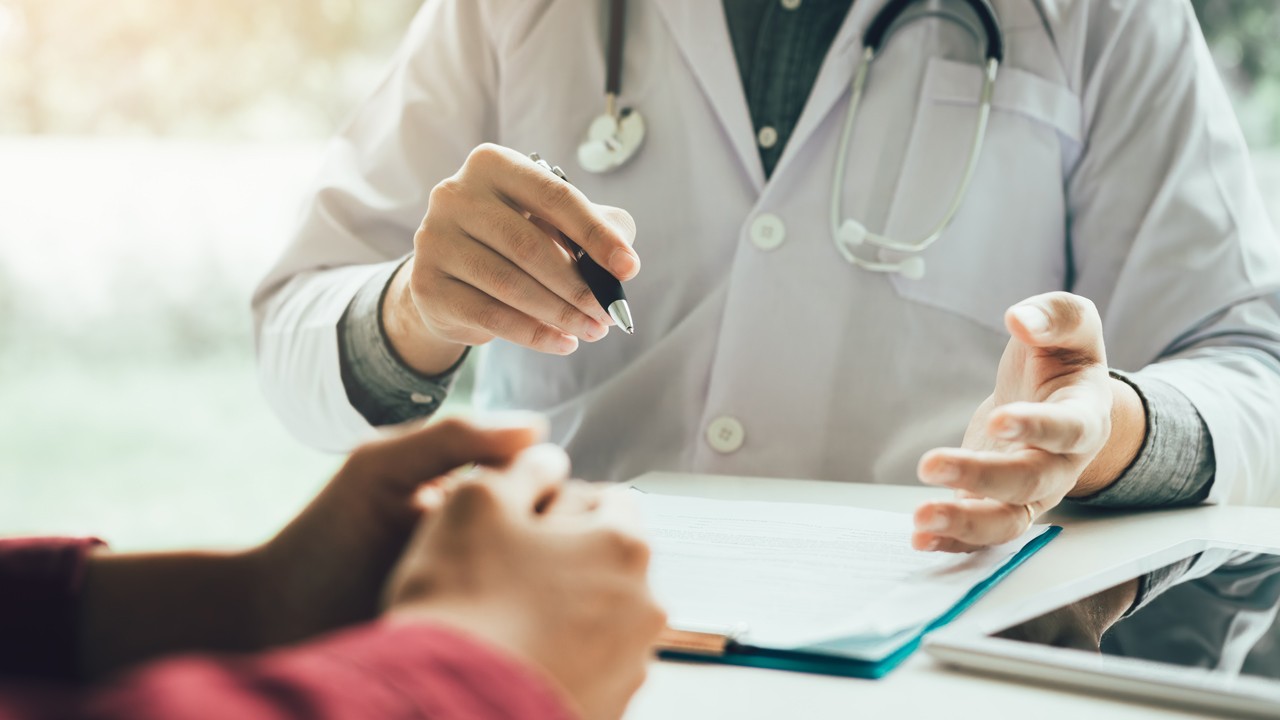 doctor with patient