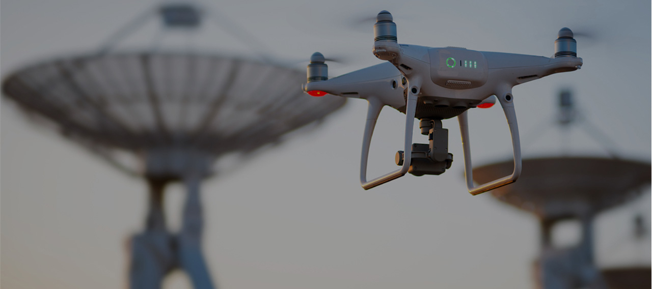 drone flying