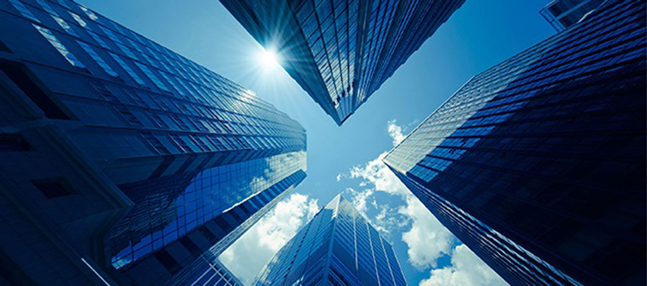 office building from below