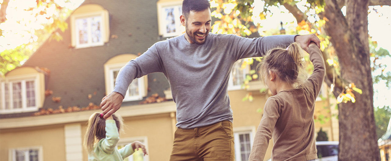 family playing
