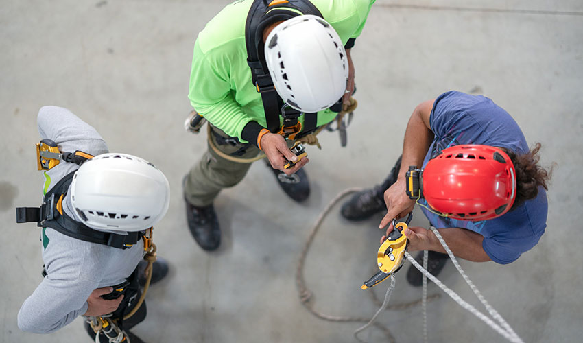 engineers working in the field