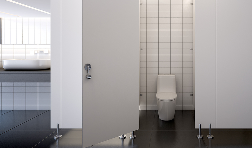 public bathroom stall