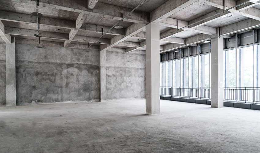 vacant commercial building