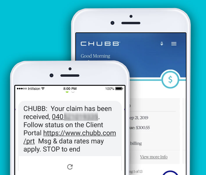 preview of chubb mobile app