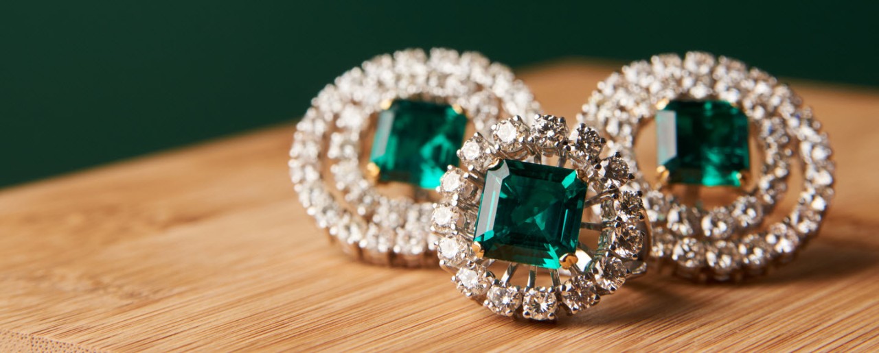 close up of diamonds
