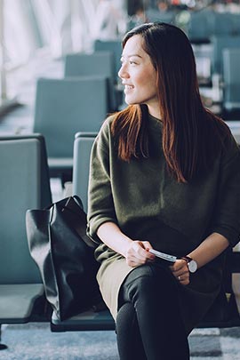 woman at asian market