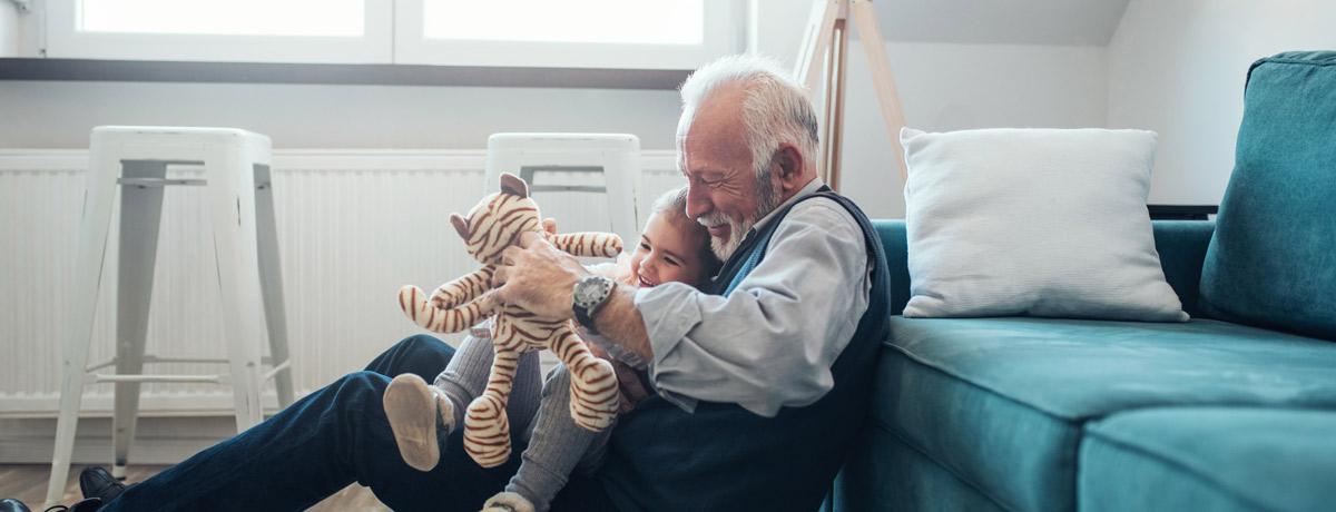 grandfather and granddaughter