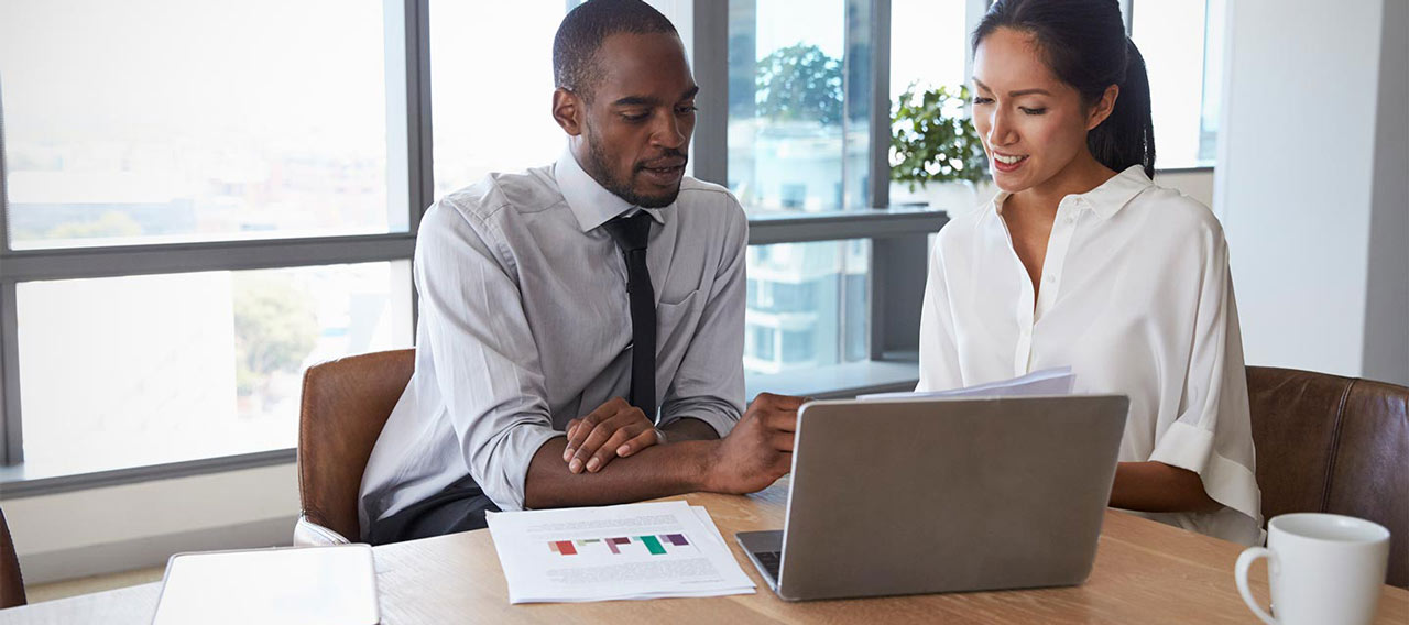 business people working on laptop
