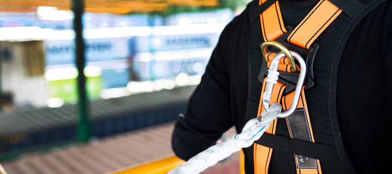 construction worker safety harness