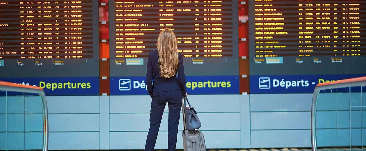 woman in airport