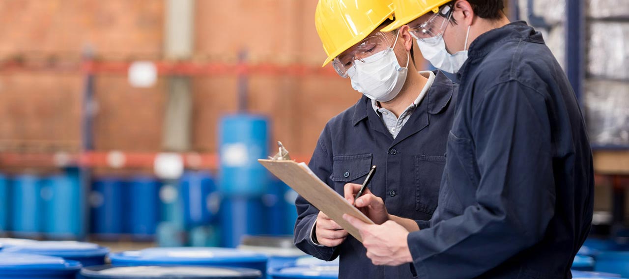 workers doing inventory