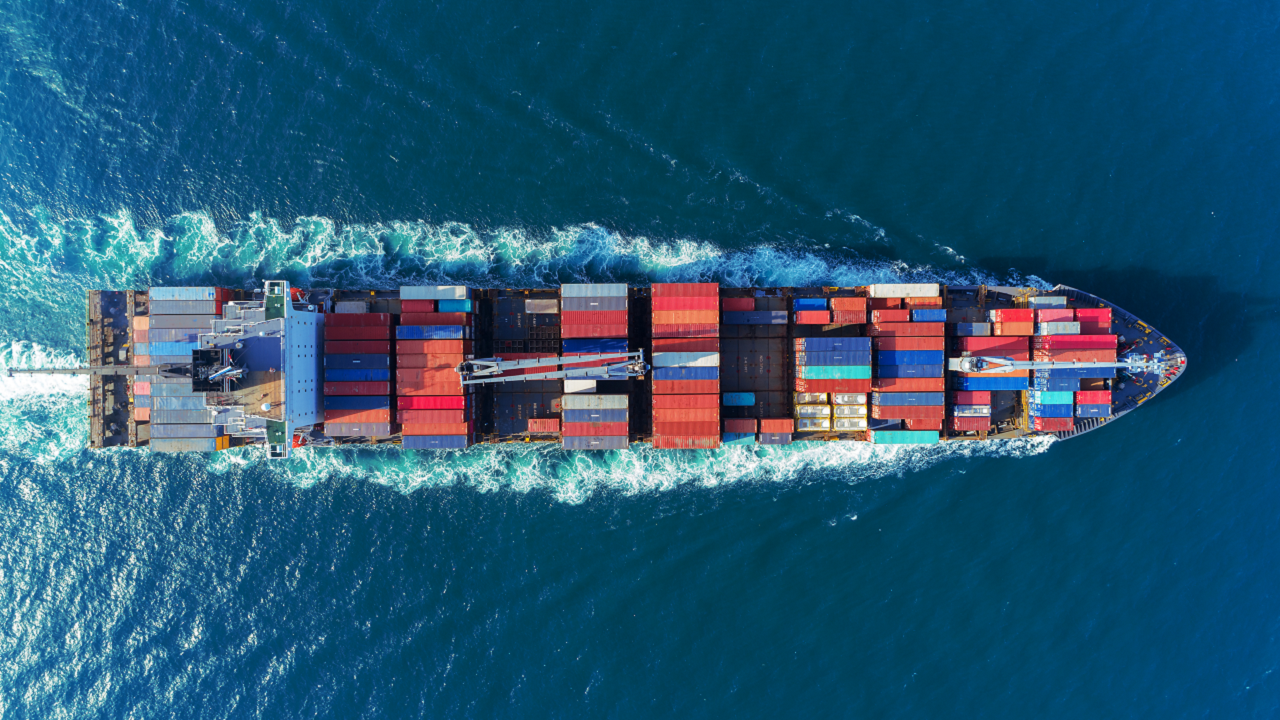 shipping containers in dock
