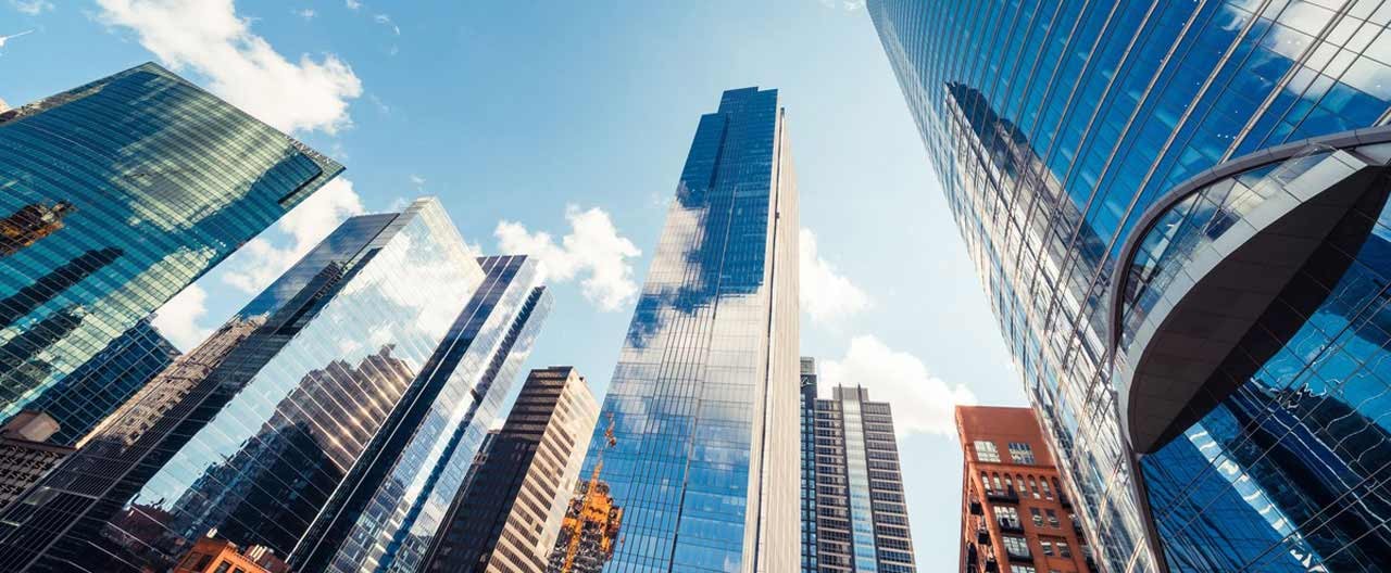 skyscrapers from below