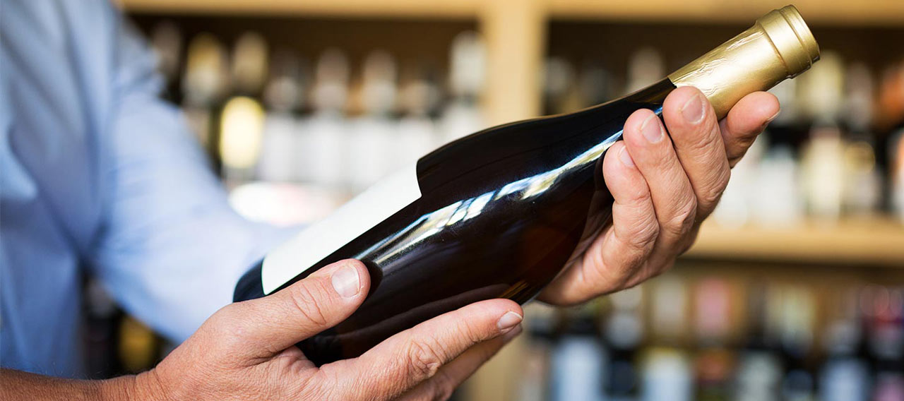 bottle of red wine