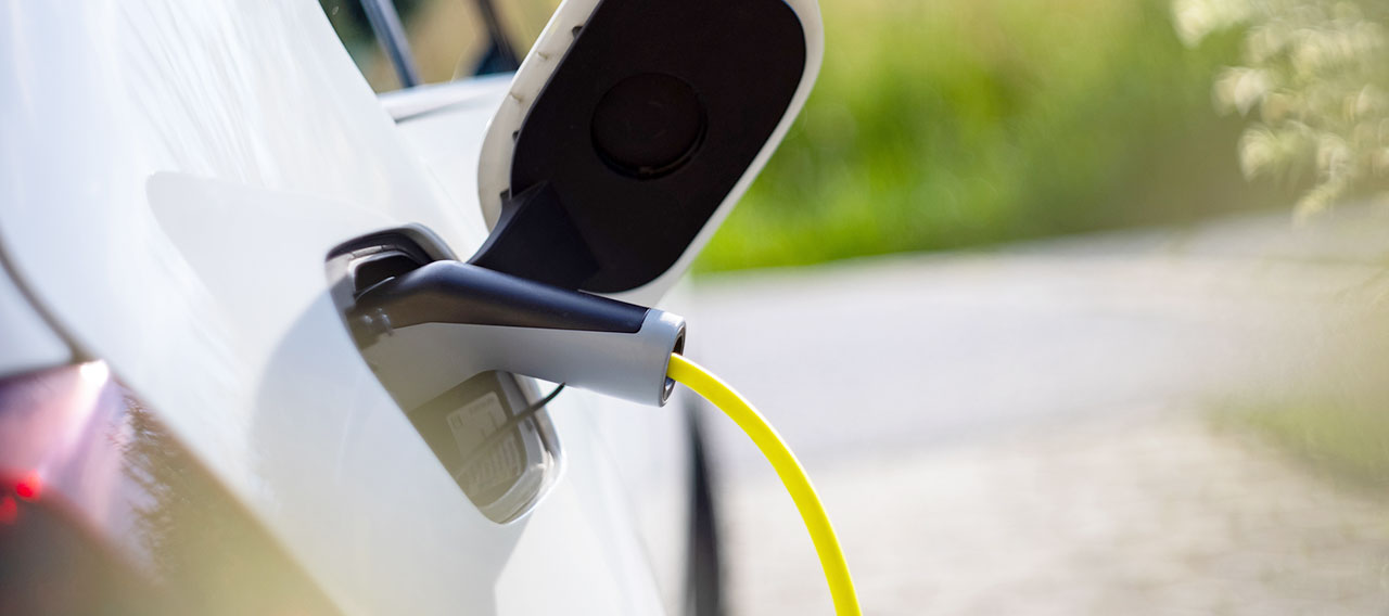 charging electric vehicle