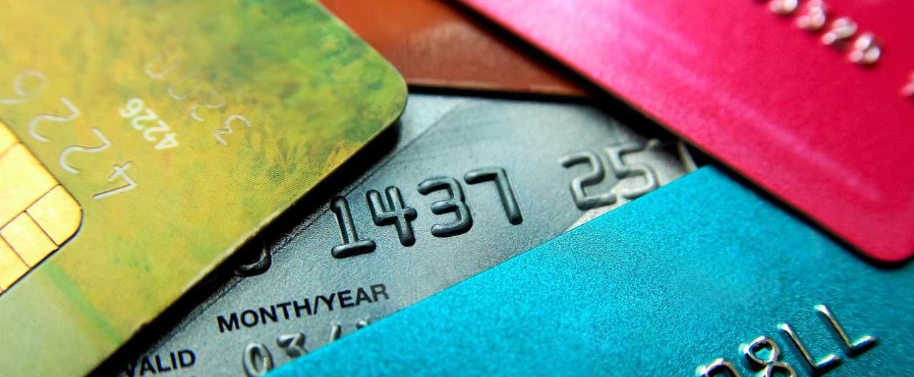 credit cards on top of each other