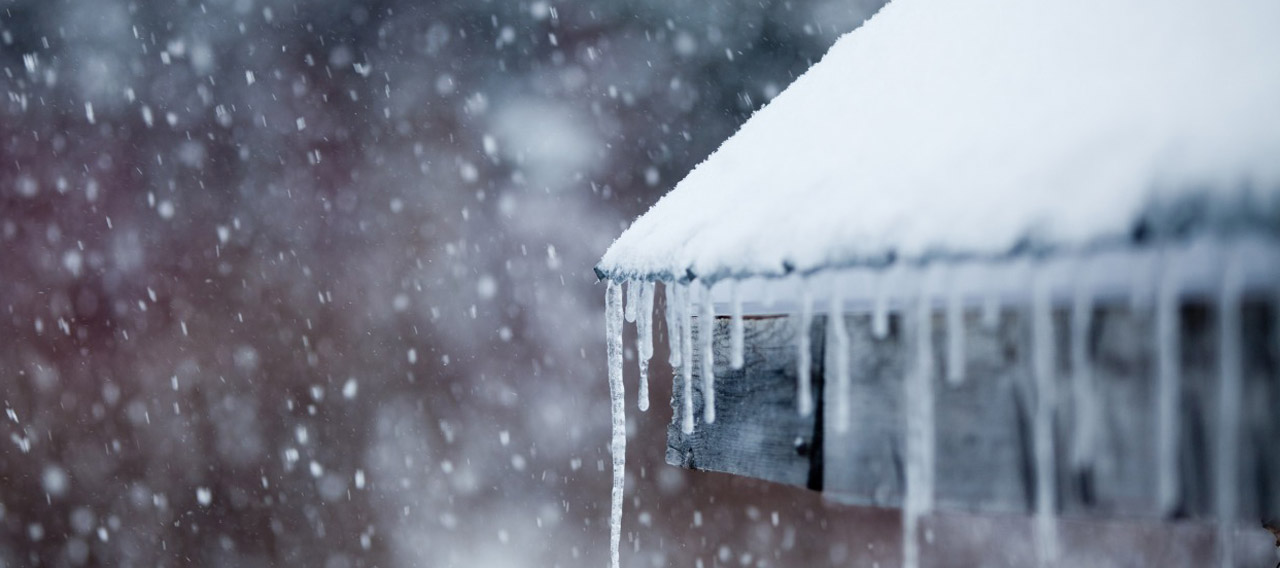 icicles on a roof
