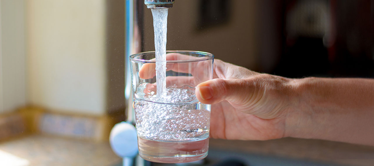 drinking water