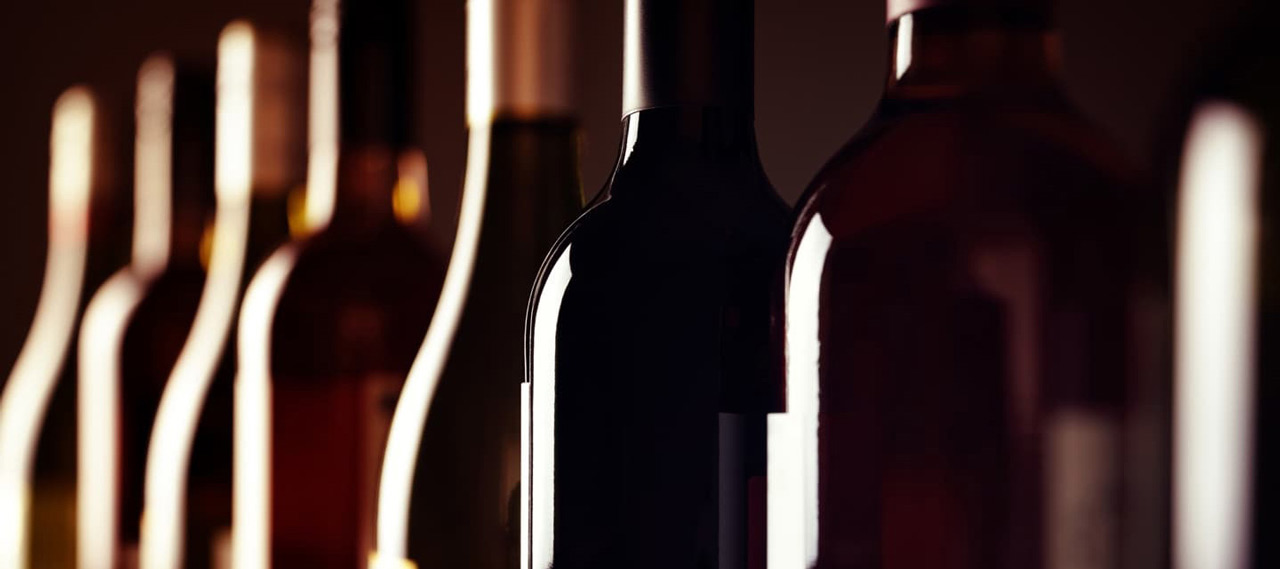 wine bottles