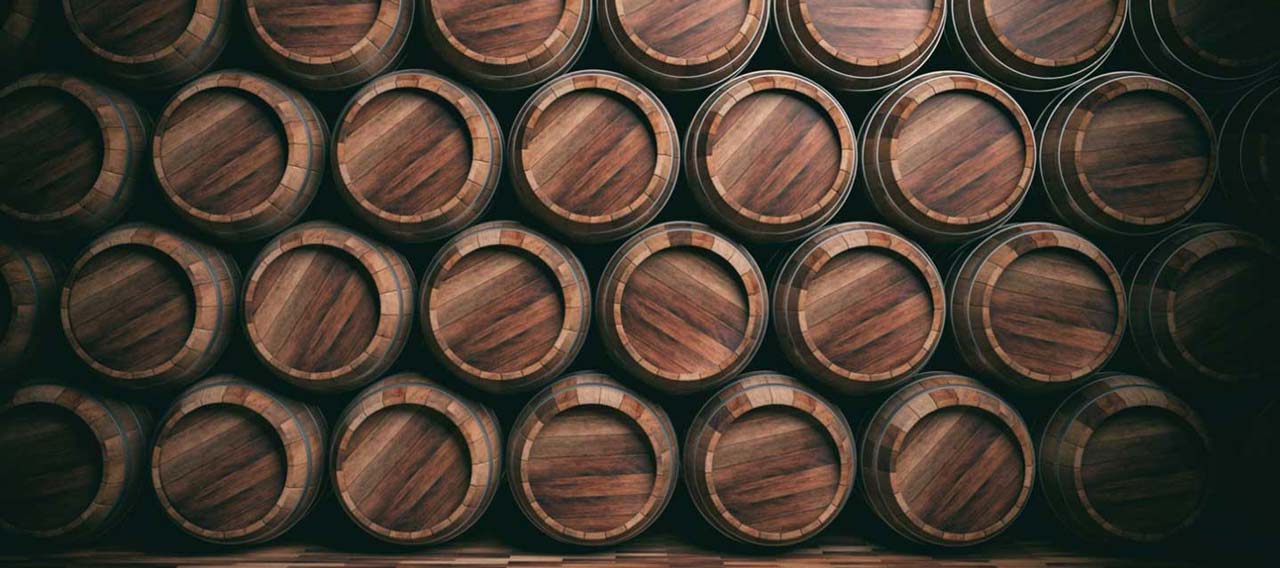 wine barrels